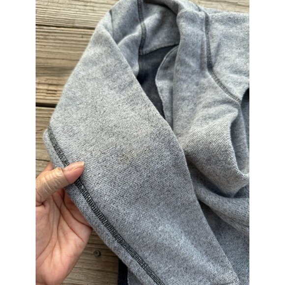 Lululemon On The‎ Daily Hoodie Full Zip Black Gray Women's Sz 4 - Picture 7 of 9